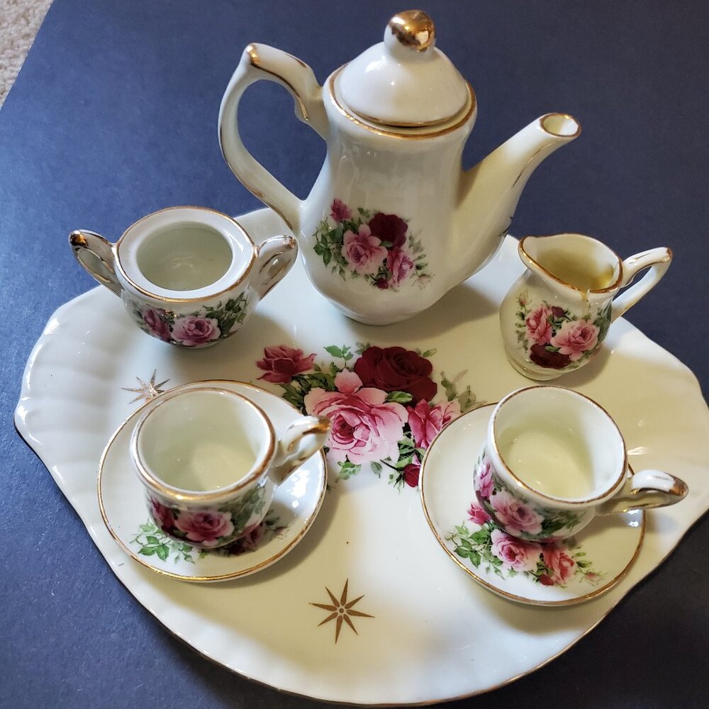Miniature Ceramic Tea Set
